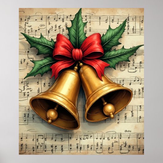 Christmas Bells on Sheet Music, ポスター (正面)