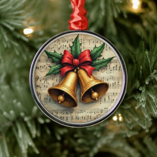 Christmas Bells on Sheet Music, メタルオーナメント (ツリー)