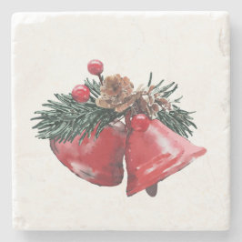 Christmas Bells Stone Coasters – Set of 4 ストーンコースター