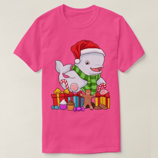 Christmas Beluga Whale Gift Kids Christmas Gift Me Tシャツ (デザイン正面)
