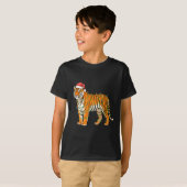 Christmas Bengal Tiger Holiday Festive Animal  Tシャツ (正面フル)