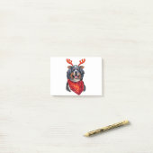 Christmas Bernese Mountain Dog ポストイット (デスク上)