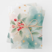 Christmas berries ラッピングペーパーシート (インサイチュ)