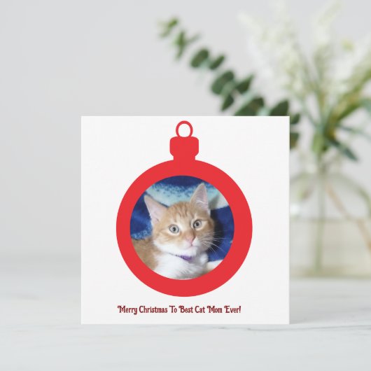 Christmas, Best Cat Mom Ever , Flat Card (スタンド正面)