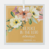  Christmas Bible Verse Glass Ornament ガラスオーナメント (正面)