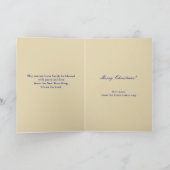 Christmas Bible Verse Luke Modern Custom Folded  シーズンカード (内部)