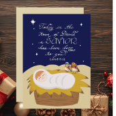 Christmas Bible Verse Luke Modern Personalized  シーズンカード