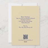 Christmas Bible Verse Luke Modern Personalized シーズンカード (裏面)