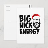 Christmas Big Nick Energy ポストカード (正面/裏面)