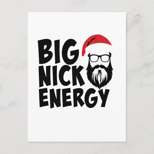Christmas Big Nick Energy ポストカード (正面)