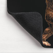 Christmas Bigfoot Santa Hat Funny Sasquatch Big Fo マウスパッド (コーナー)