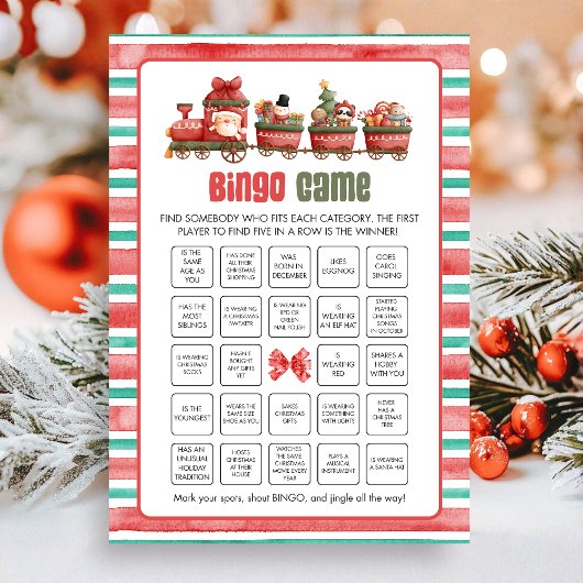 Christmas Bingo Game シーズンカード