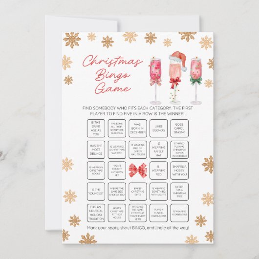 Christmas Bingo Game シーズンカード (正面)