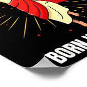 Christmas Birthday Humor Funny Jesus Born In Decem ポスター (角)