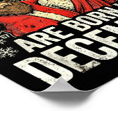 Christmas Birthday Humor Funny Jesus Born In Decem ポスター (角)