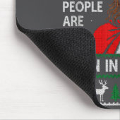 Christmas Birthday Humor Funny Jesus Born In Decem マウスパッド (コーナー)