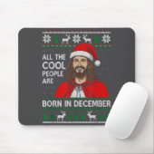 Christmas Birthday Humor Funny Jesus Born In Decem マウスパッド (マウス)