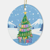 Christmas Birthday Tree Ornament (Dec. 25) セラミックオーナメント (左)