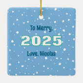 Christmas Birthday Tree Ornament (Dec. 25) セラミックオーナメント (裏面)