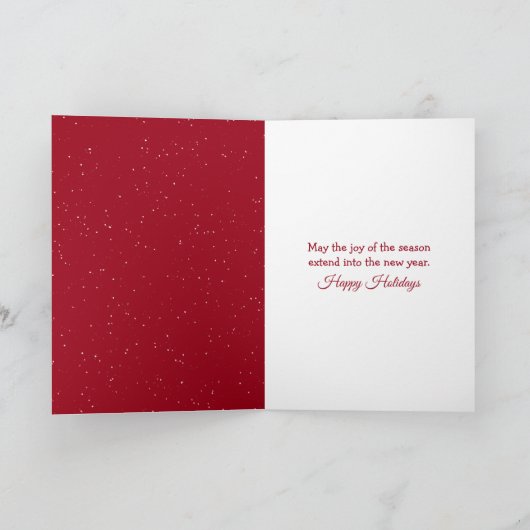 Christmas Black Labrador Retriever with Snowman カード (内部)