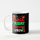 Christmas Black Shopng Family Funny Friday Shopng コーヒーマグカップ (左)