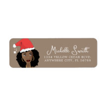 Christmas, Black Woman, Natural Hair Beauty, Brown