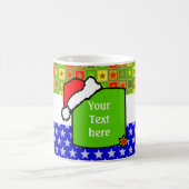 Christmas Blackboard +テキストまたはイメージ コーヒーマグカップ (中央)