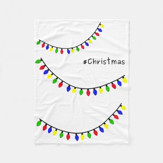 Christmas blanket フリースブランケット (正面)