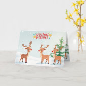 Christmas Blessings カード (黄色い花)