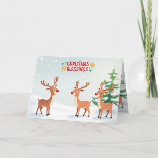 Christmas Blessings カード (正面)