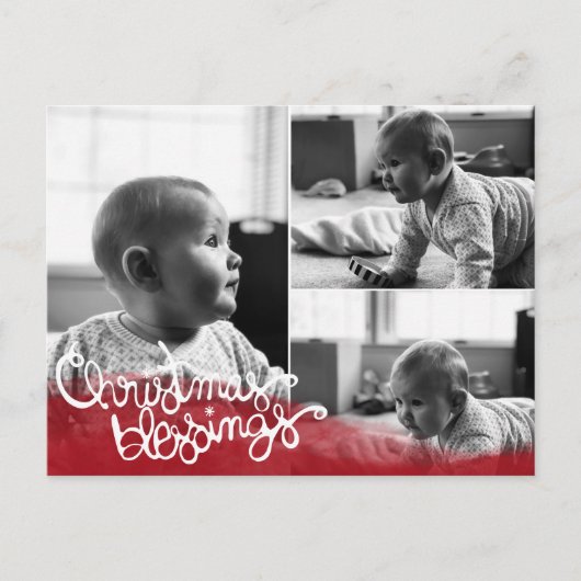 Christmas Blessings シーズンポストカード (正面)