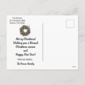 Christmas Blessings シーズンポストカード (裏面)