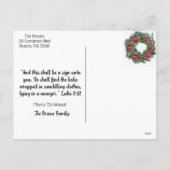 Christmas Blessings シーズンポストカード (裏面)