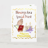 Christmas Blessings for a Priest. シーズンカード (正面)