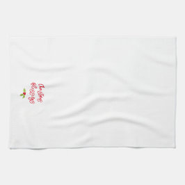 Christmas Blessings Holiday Holly Festive Colorful キッチンタオル