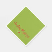 Christmas Blessings Holly Festive Holiday Faith スタンダードランチョンナプキン (角)