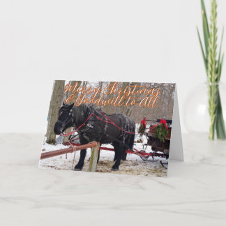 Christmas Blessings of Hope, Joy, Peace and Love  サンキューカード