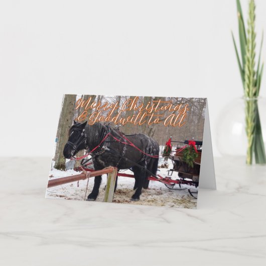 Christmas Blessings of Hope, Joy, Peace and Love サンキューカード (正面)