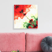 Christmas Bloom Frequencies Premium Wrapped Canvas キャンバスプリント (インサイチュ (リビング))