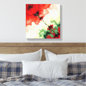 Christmas Bloom Frequencies Premium Wrapped Canvas キャンバスプリント (インサイチュ (寝室))
