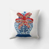 Christmas Blue Ginger Jar クッション (裏面)