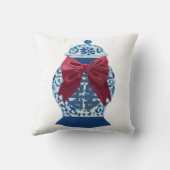 Christmas Blue Ginger Jar     クッション (裏面)