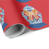 Christmas Blue Ginger Jar     ラッピングペーパー (ロールコーナー)