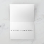 Christmas Blue Jay Christmas Card シーズンカード (内部)