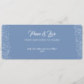 Christmas Blue Ornaments シーズンカード (裏面)