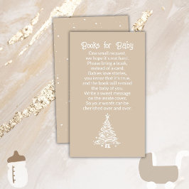 Christmas Boho Beige Gender Neutral Books for Baby エンクロージャーカード