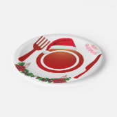 Christmas Bon Appétit Paper Plate ペーパープレート (アングル)