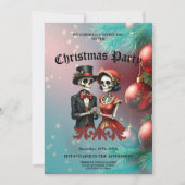 Christmas Bone Romance, A festive skeleton couple. 招待状 (正面)