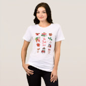 Christmas Book Lover T-Shirt トライブレンドＴシャツ (正面全面)