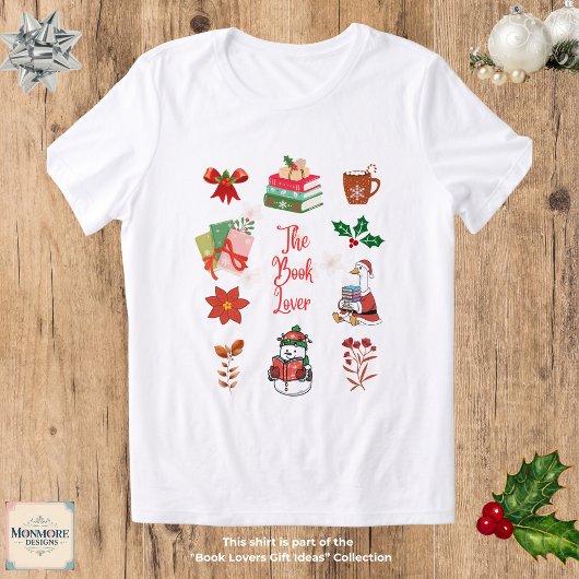 Christmas Book Lover T-Shirt トライブレンドＴシャツ